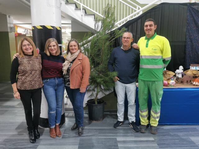 El Ayuntamiento de Águilas hace entrega de los pinos navideños a los Centros Educativos