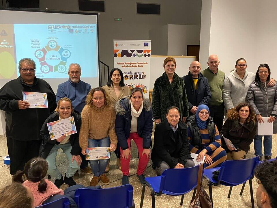 'Tejiendo nuestro Barrio' presenta los resultados del proceso de diagnóstico local participativo en Distritos y Barrio de Santiago en Jumilla
