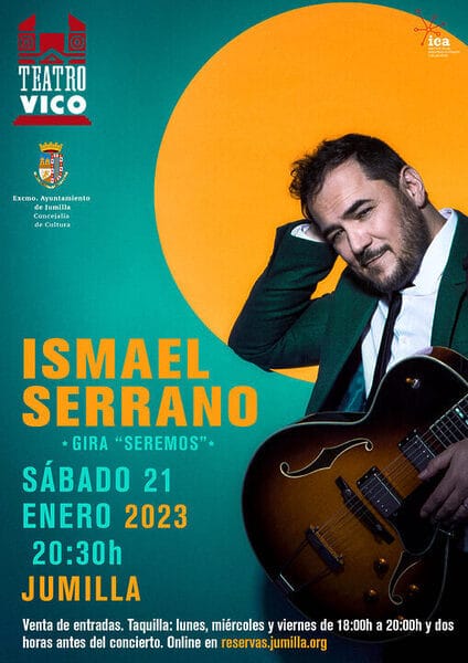Últimas entradas a la venta para el concierto de Ismael Serrano, este sábado en el Teatro Vico