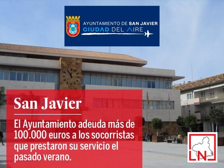 El Ayuntamiento de San Javier adeuda más de 100.000 euros a los socorristas que prestaron sus servicios el pasado verano